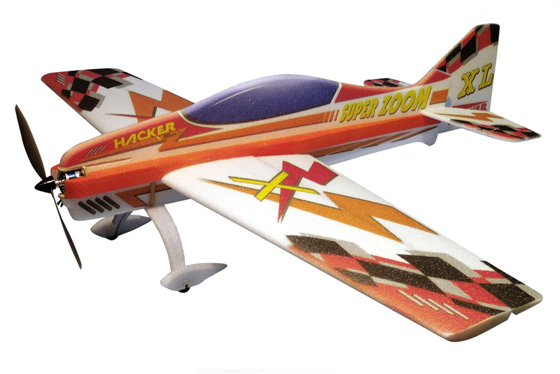  Радиоуправляемый 3D-самолет Hacker Model  Super Zoom XL ARF red HC1304A 